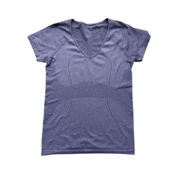 Lululemon Swiftly Tech V Neck In Concord Grape Size 10 - Picture 5 of 9